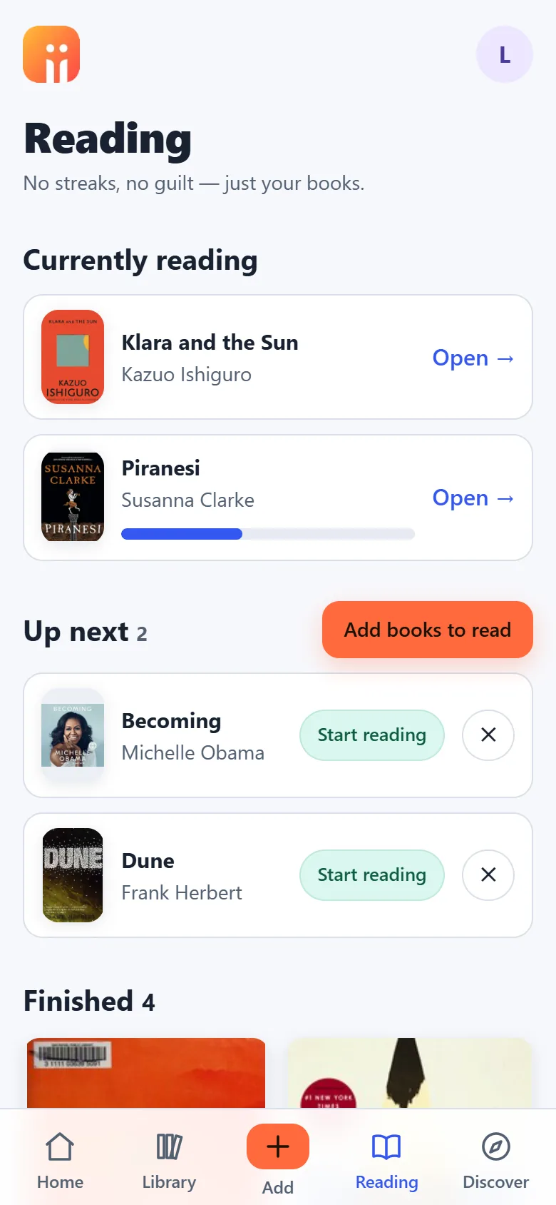 Reading and the To-read queue