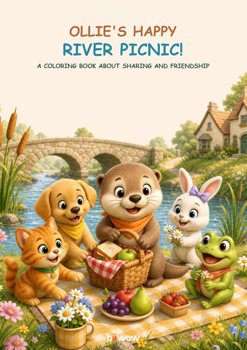 Cover of Ollie's Happy River Picnic